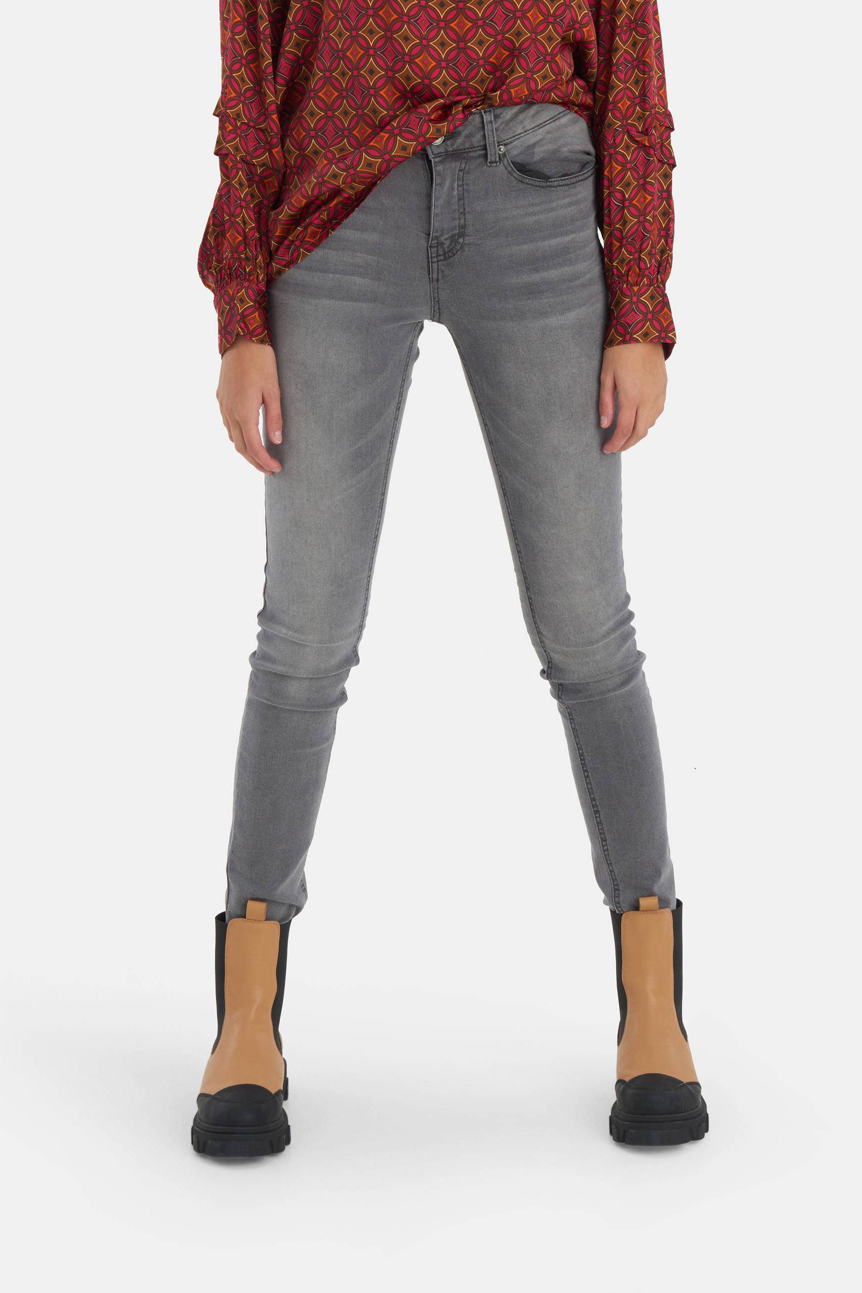 Shoeby Eksept high waist skinny jeans Liza Edith L32 grey | wehkamp