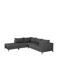 WOOOD Loungeset Links Buiten Sicilië - Aluminium - Grijs - 60x262x246