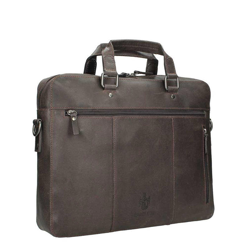 Leonhard Heyden Porto tote backpack 14 inch grey brown | 018611-Taupe