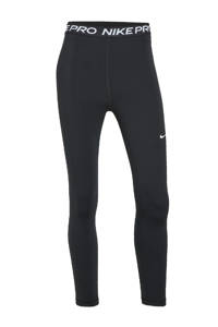 Zwart en witte dames Nike 7 8 sportlegging van polyester met slim fit, high waist en logo dessin