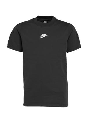 T-shirt zwart/wit