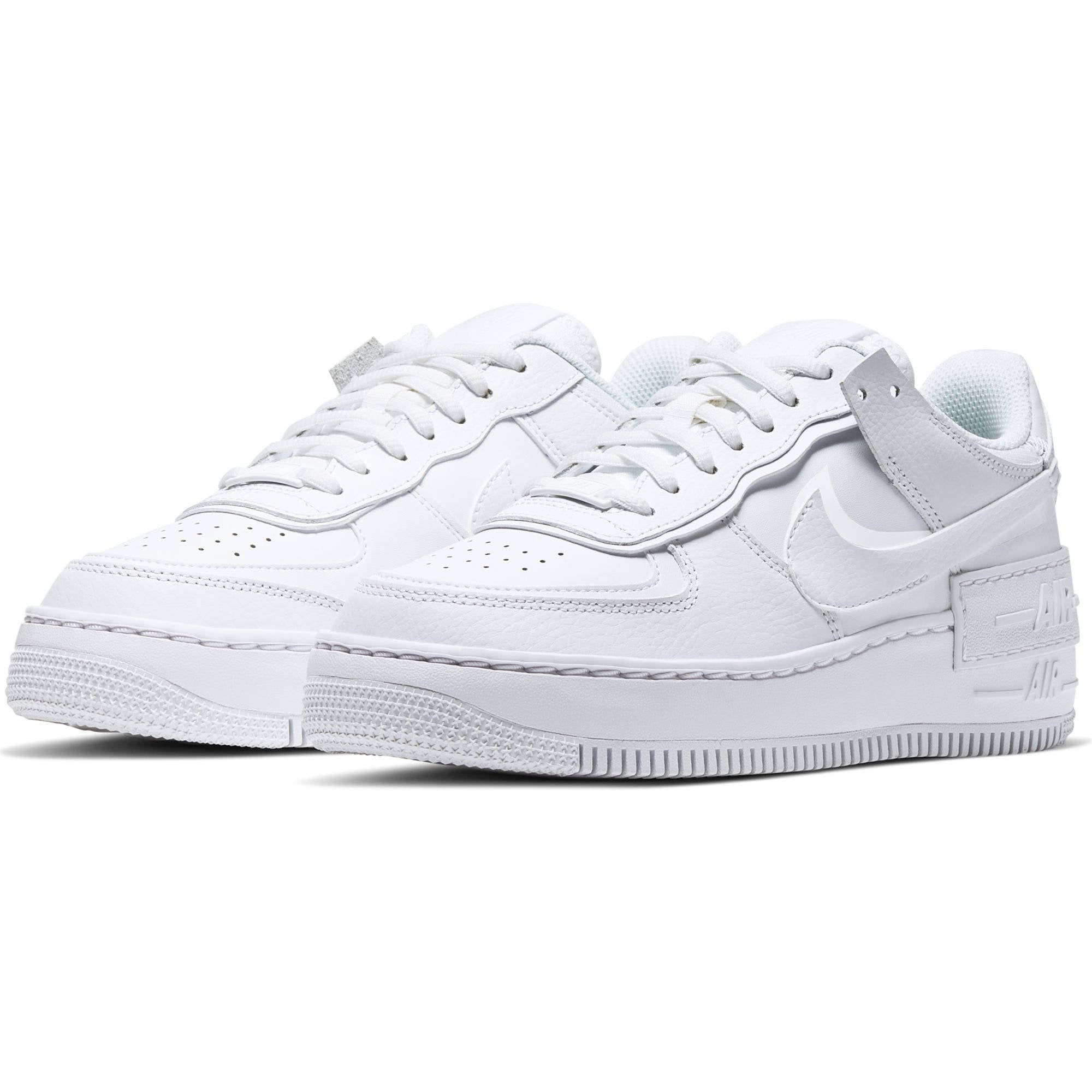 Nike Air Force 1 Shadow sneakers wit/roze | wehkamp
