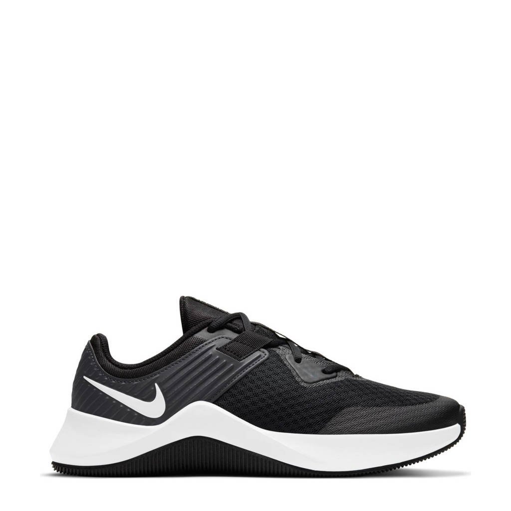 Zwart en witte dames Nike MC Trainer fitness schoenen van mesh met veters