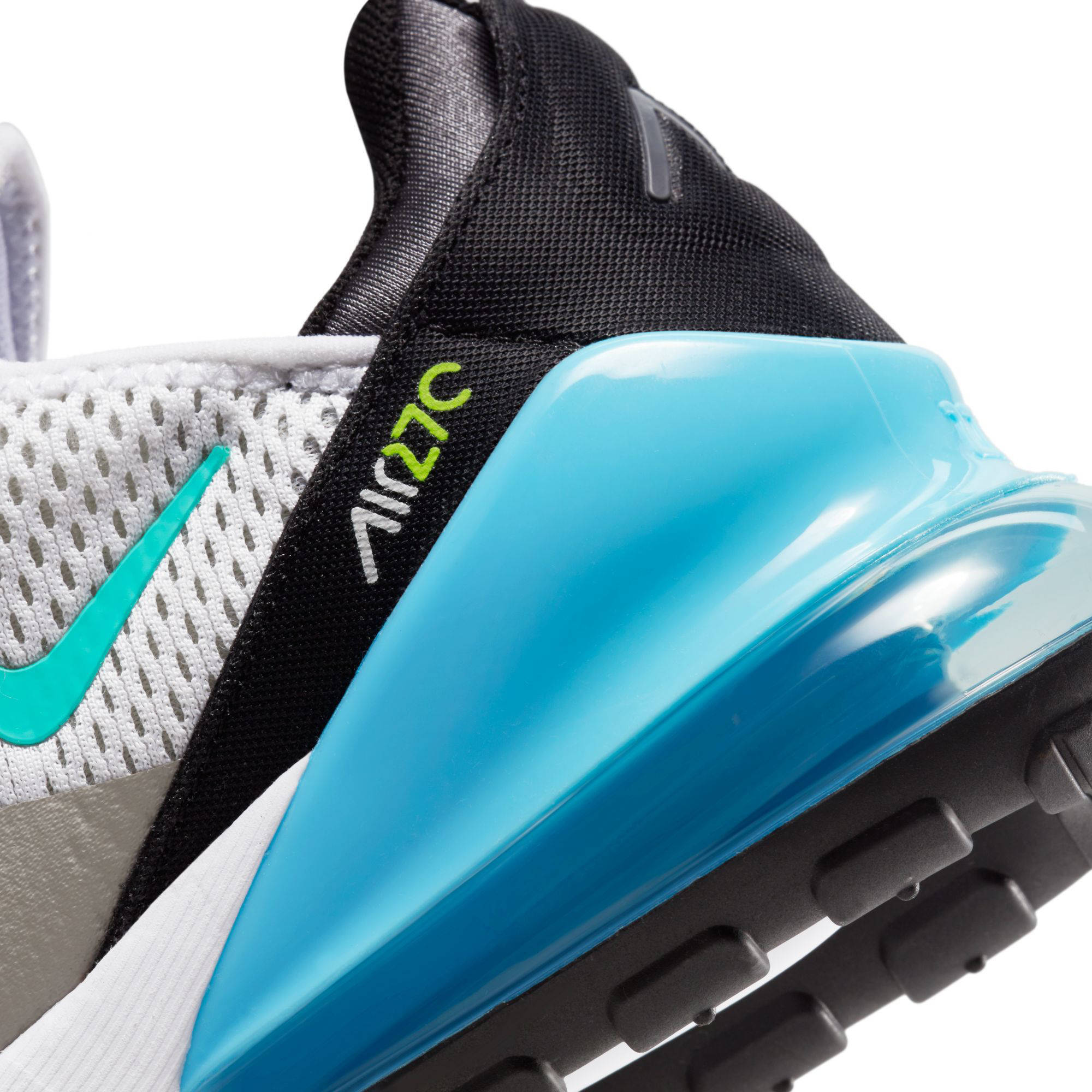 Nike Air Max 270 (GS) sneakers wit/turquoise-zwart-grijs | wehkamp