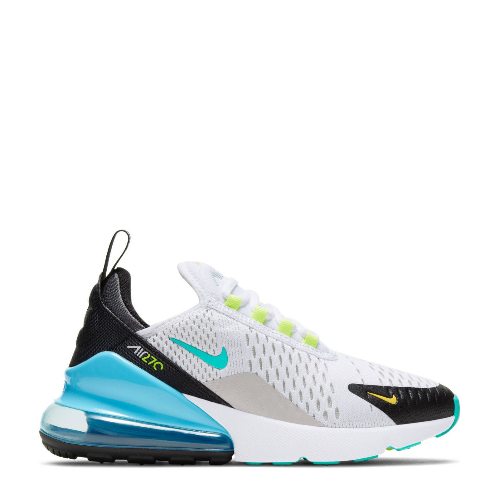 Nike Air Max 270 (GS) sneakers wit/turquoise-zwart-grijs | wehkamp