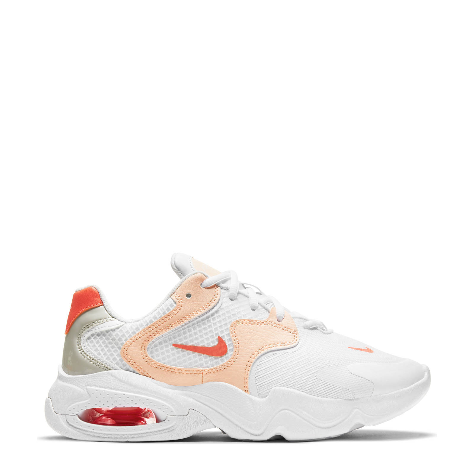 Nike WMNS NIKE AIR MAX 2X sneakers wit/oranje/licht koraal | wehkamp