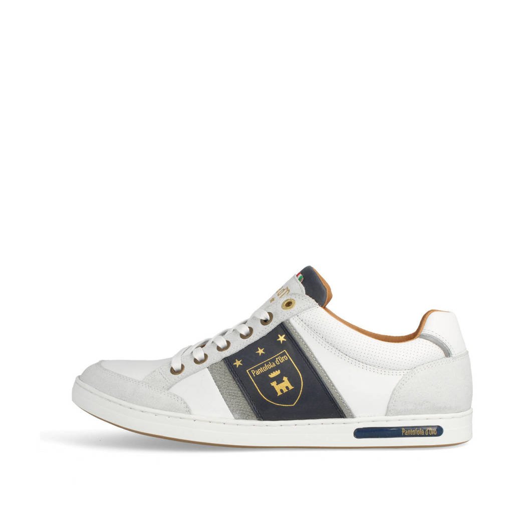 Pantofola d'Oro Mondovi Uomo Low leren sneakers wit, Wit