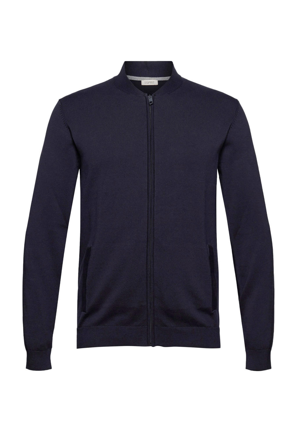 ESPRIT Men Casual vest van biologisch katoen donkerblauw wehkamp