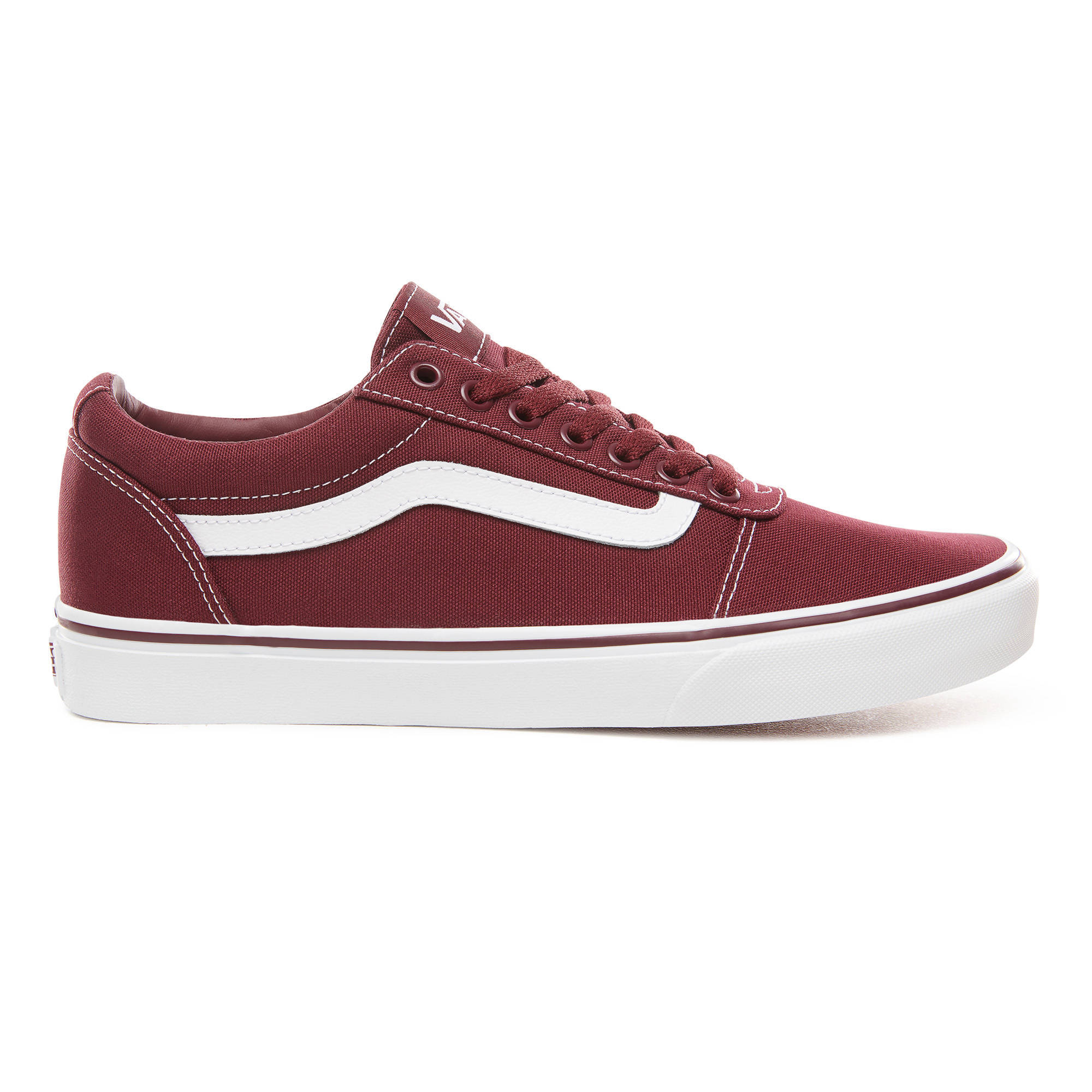 VANS Ward sneakers donkerrood/wit | wehkamp