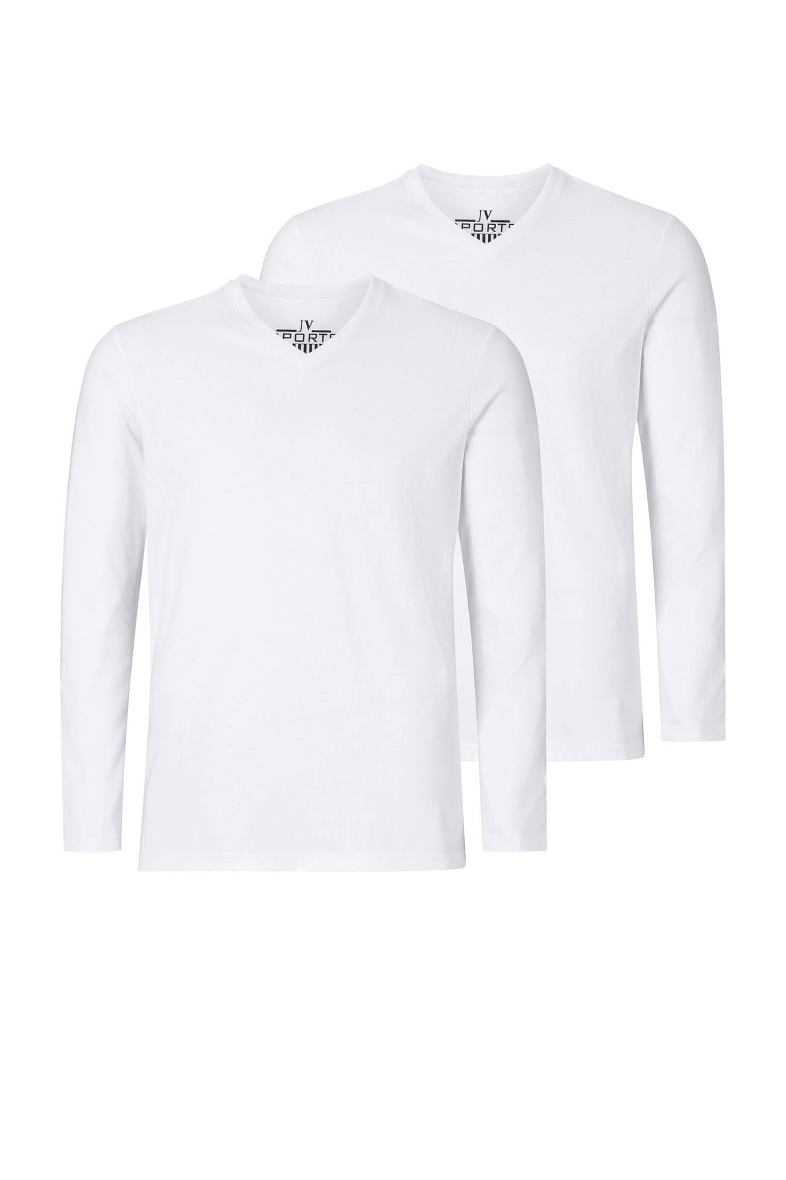 Jan Vanderstorm Shirt met lange mouwen AMUND 2 basic t shirts, comfort fit(Set van 2 ) online kopen