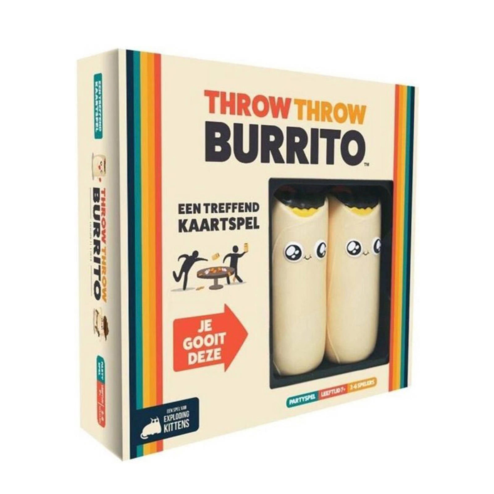 Exploding Kittens Throw Throw Burrito by Card Games for Adults Teens & Kids - Fun Family Games - A Dodgeball Card Game & Un Gioco di Carte - Edizione Inglese