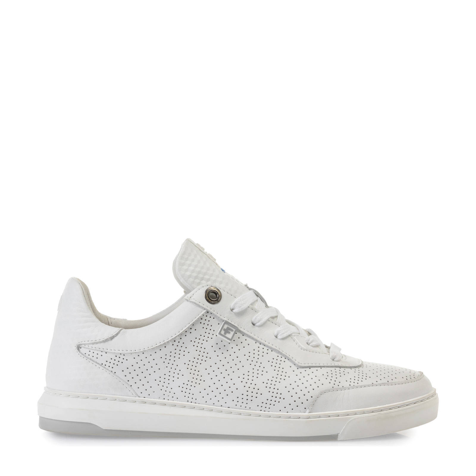 Floris van Bommel Juli leren sneakers wit | wehkamp