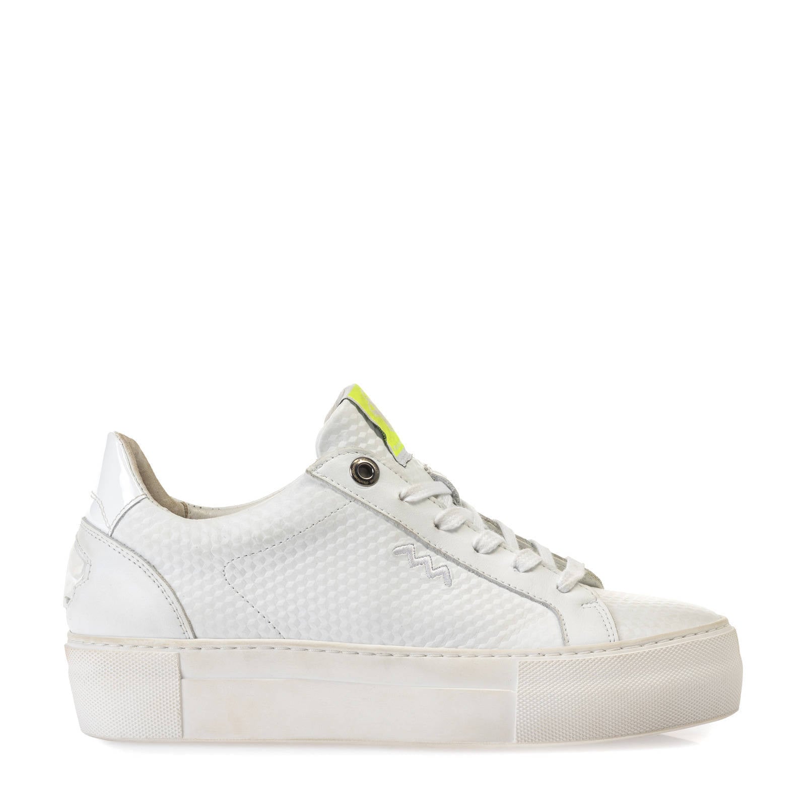 Floris van Bommel Vinni leren sneakers wit | wehkamp