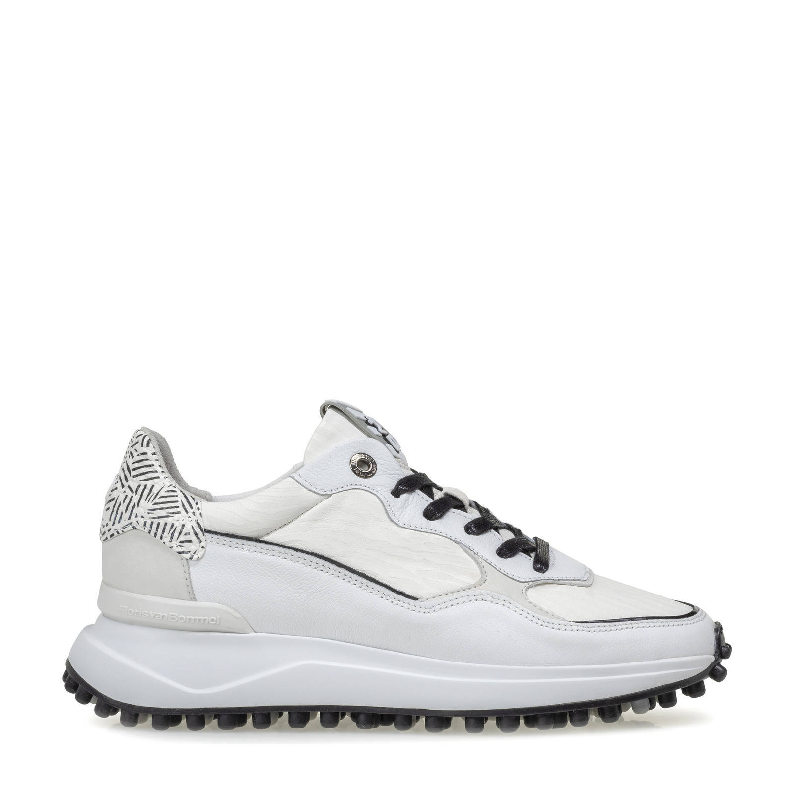 Floris van Bommel NOPPI leren sneakers wit | wehkamp