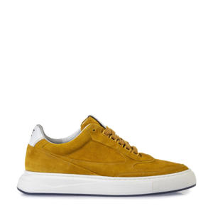 Richi suède sneakers okergeel