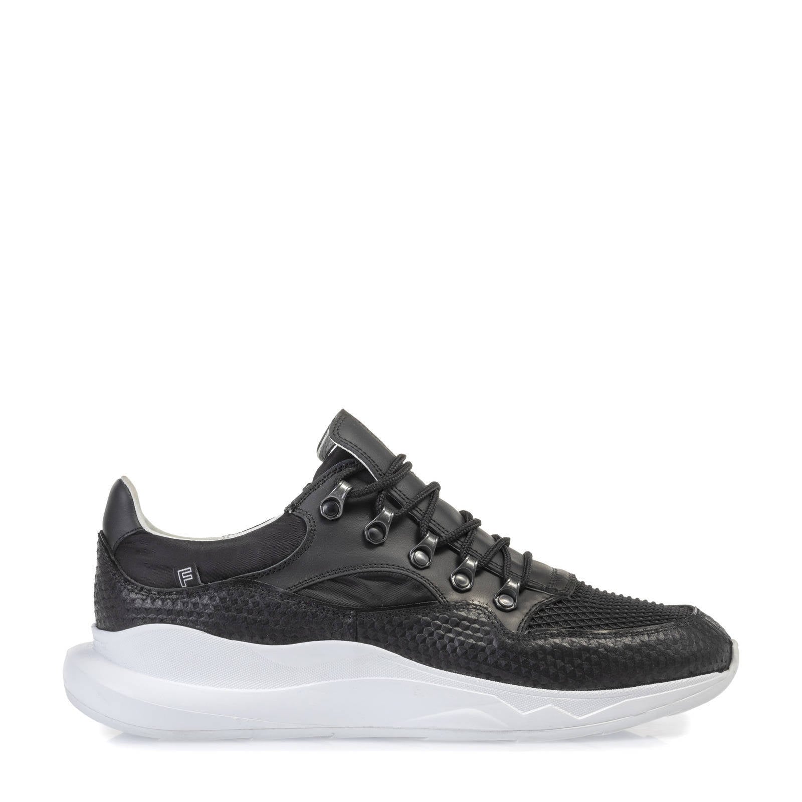 Floris van Bommel Bulki leren sneakers zwart | wehkamp