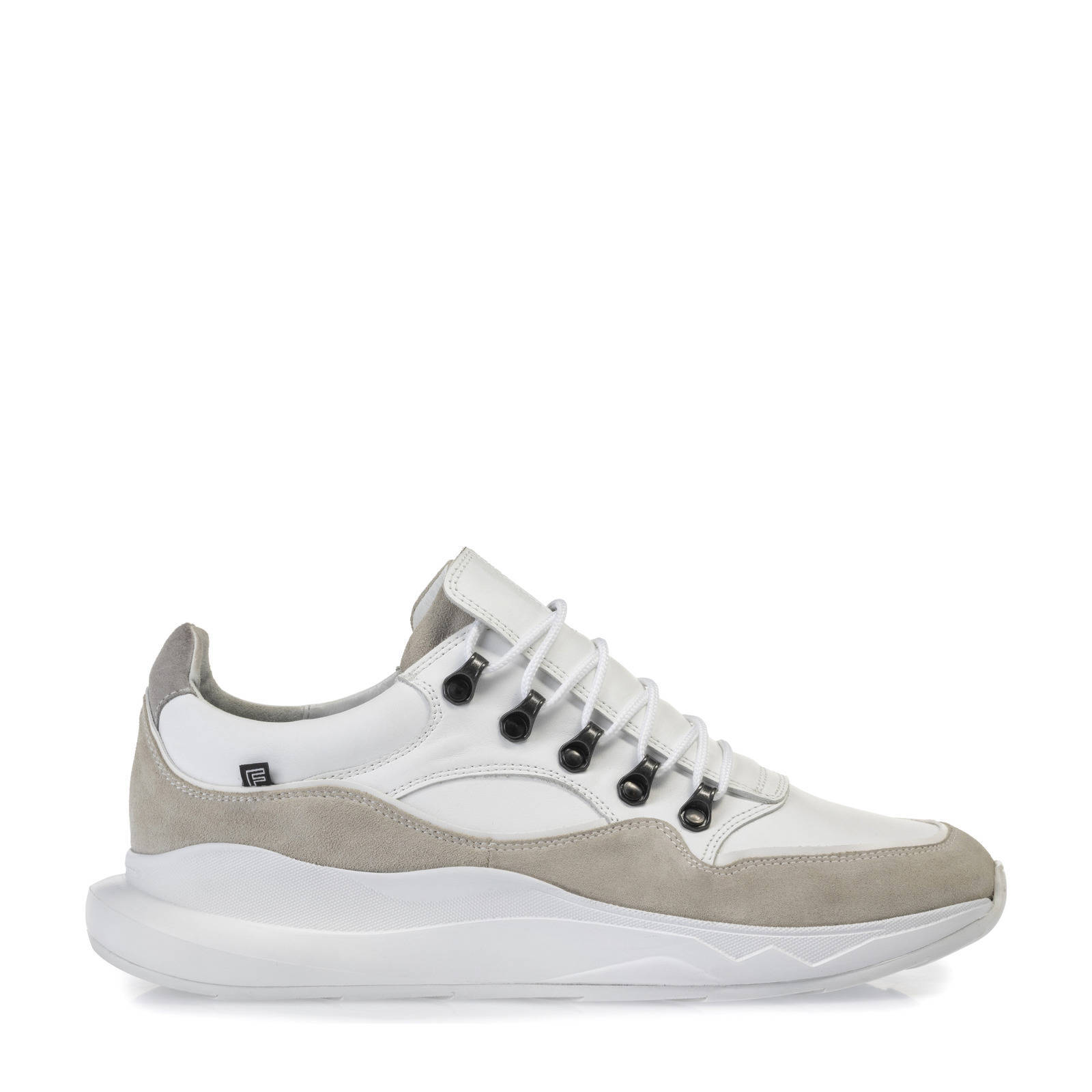 Floris van Bommel Bulki leren sneakers wit/beige | wehkamp