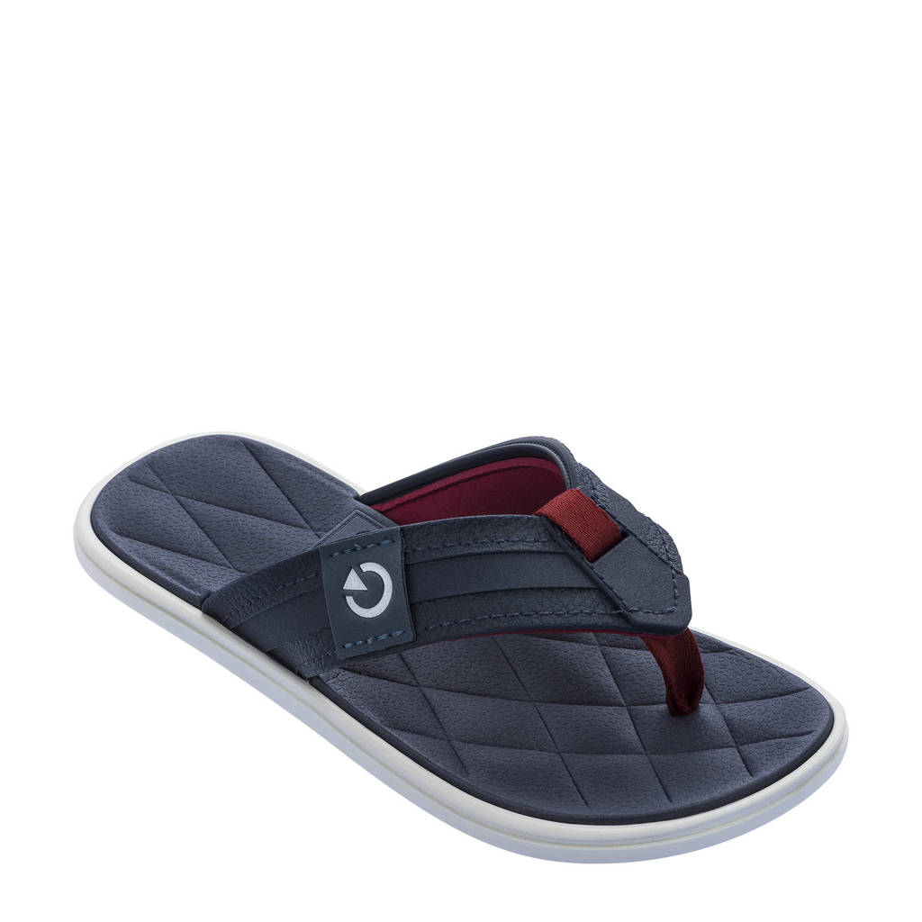Cartago Malta Kids teenslippers blauw/wit/rood