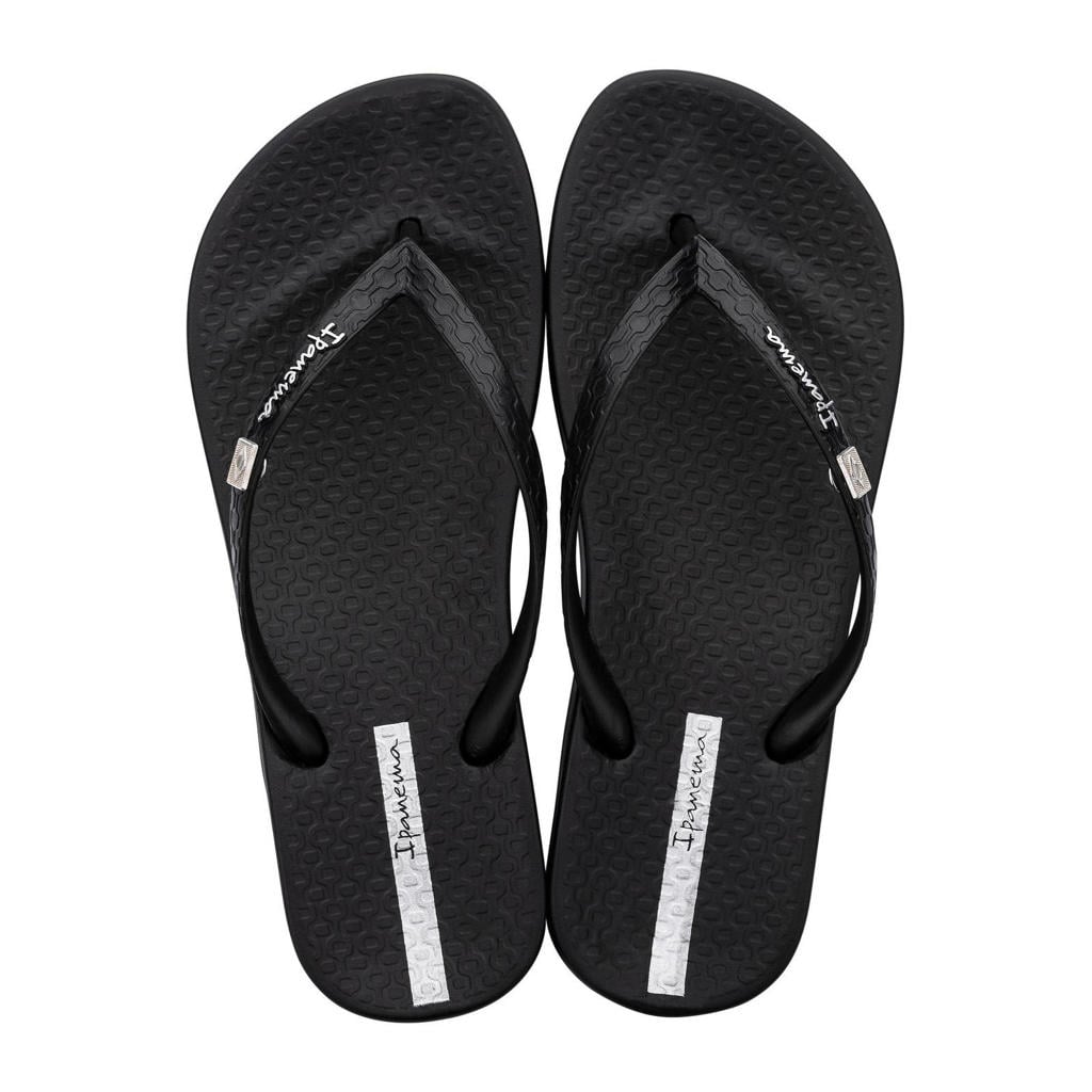 Zwarte dames Ipanema Anatomic Brasilidade teenslippers van flexpand
