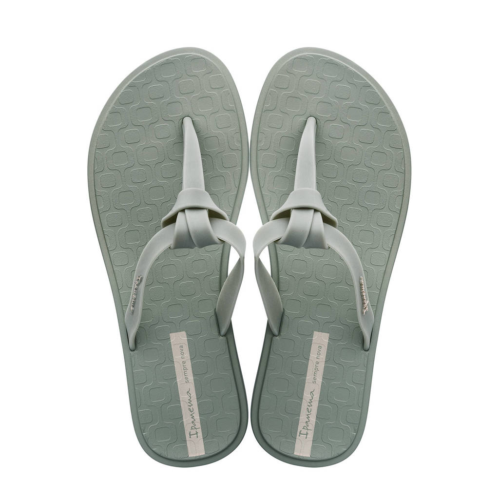 Groene dames Ipanema Nó teenslippers van duurzaam gerecycled materiaal