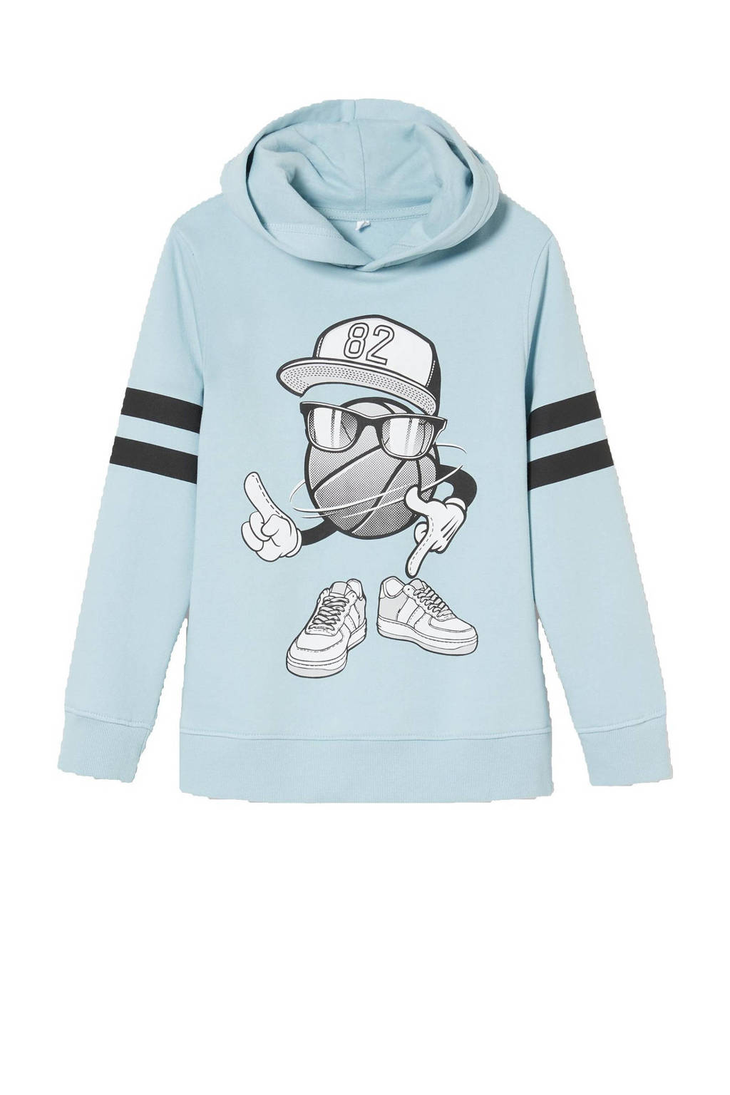 C&A Here & There hoodie met printopdruk mintgroen, Mintgroen