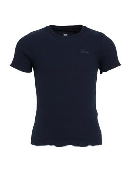 Grof gebreide damestrui, Donkerblauw