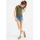 WE Fashion T-shirt met ruches - kaki