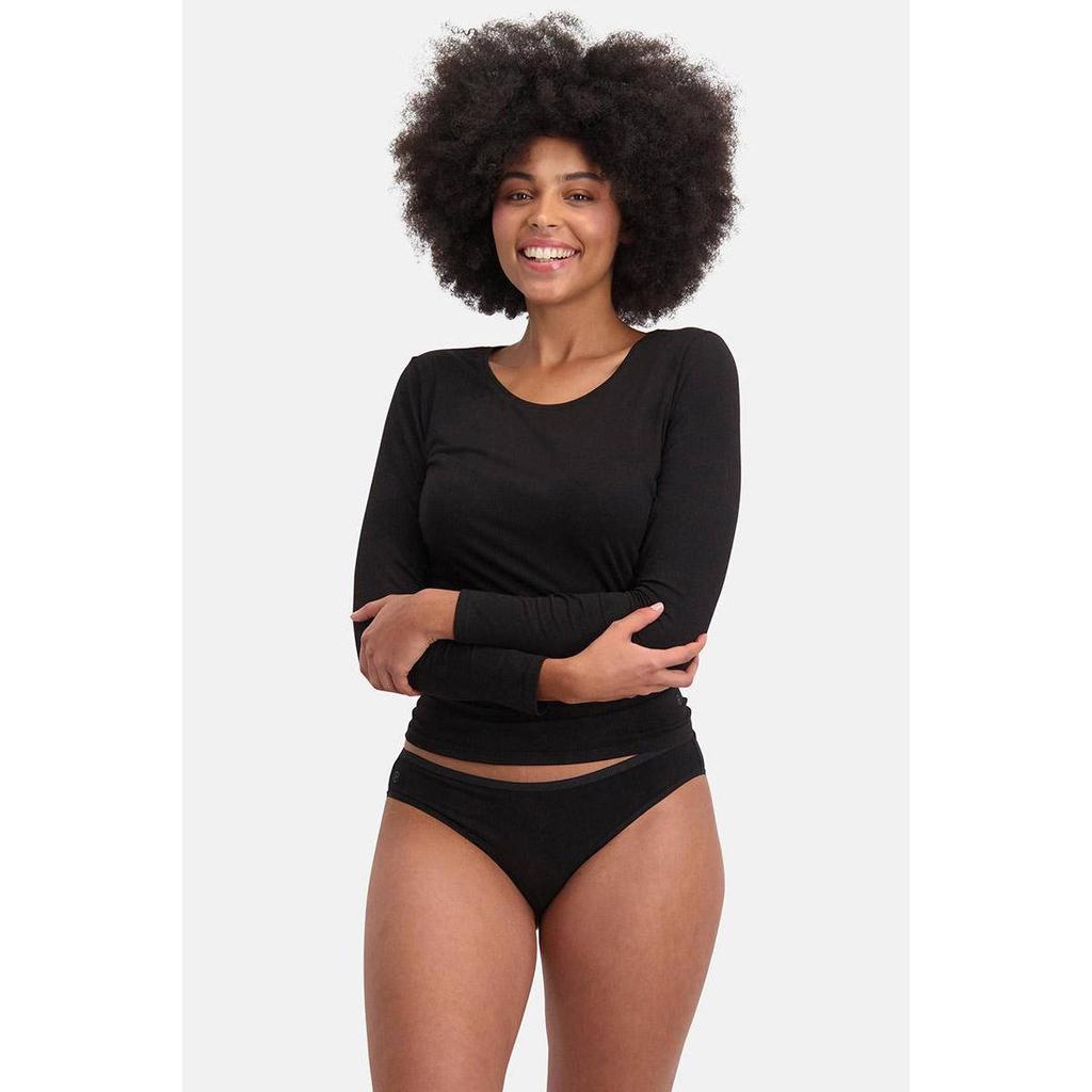 Bamboo Basics slip Julia met bamboe (set van 3) zwart