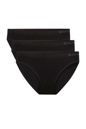 slip Tess met bamboe (set van 3) zwart