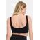 Bamboo Basics seamless voorgevormde bh top Fleur met bamboe zwart