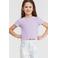 KIDS ONLY GIRL ribgebreid T-shirt KONNELLA lila