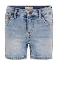 Lichtblauwe meisjes KIDS ONLY GIRL jeans short van stretchdenim met regular waist en rits- en knoopsluiting