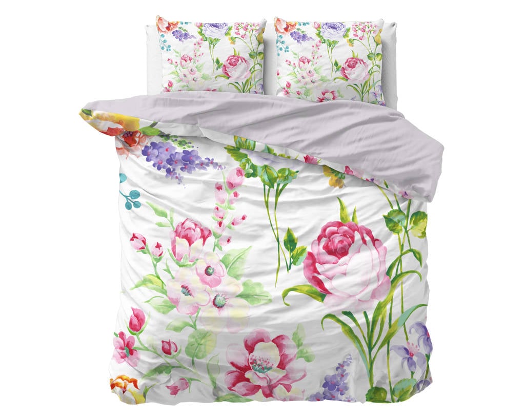 Sleeptime Polyester-katoen dekbedovertrek lits-jumeaux, Lits-jumeaux (240 cm breed)