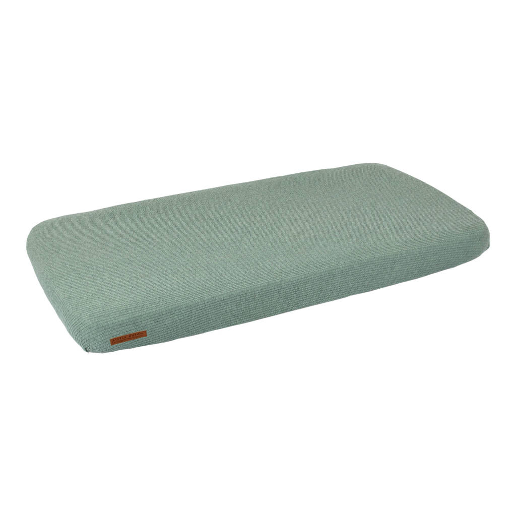 Little Dutch katoenen ledikant hoeslaken 60x120 cm Pure Mint, Mintgroen