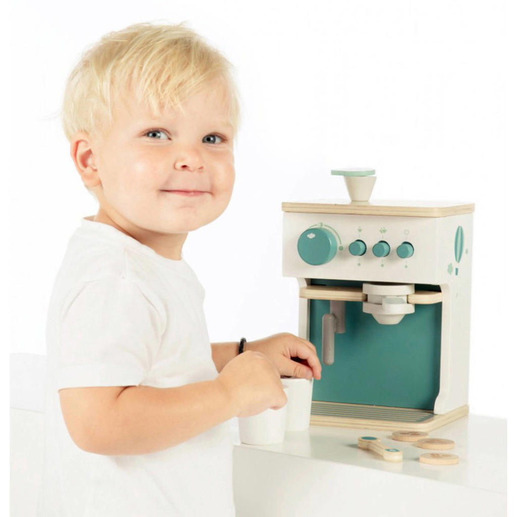 Label Label Wood Espresso machine met accessoires mint wehkamp