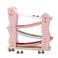 Label Label Wood houten Auto glijbaan roze