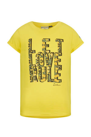 T-shirt Bibi van biologisch katoen geel