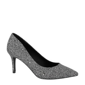 pumps met glitters zilver