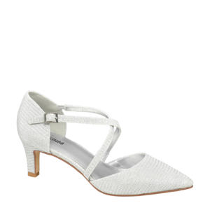   pumps met glitters zilver