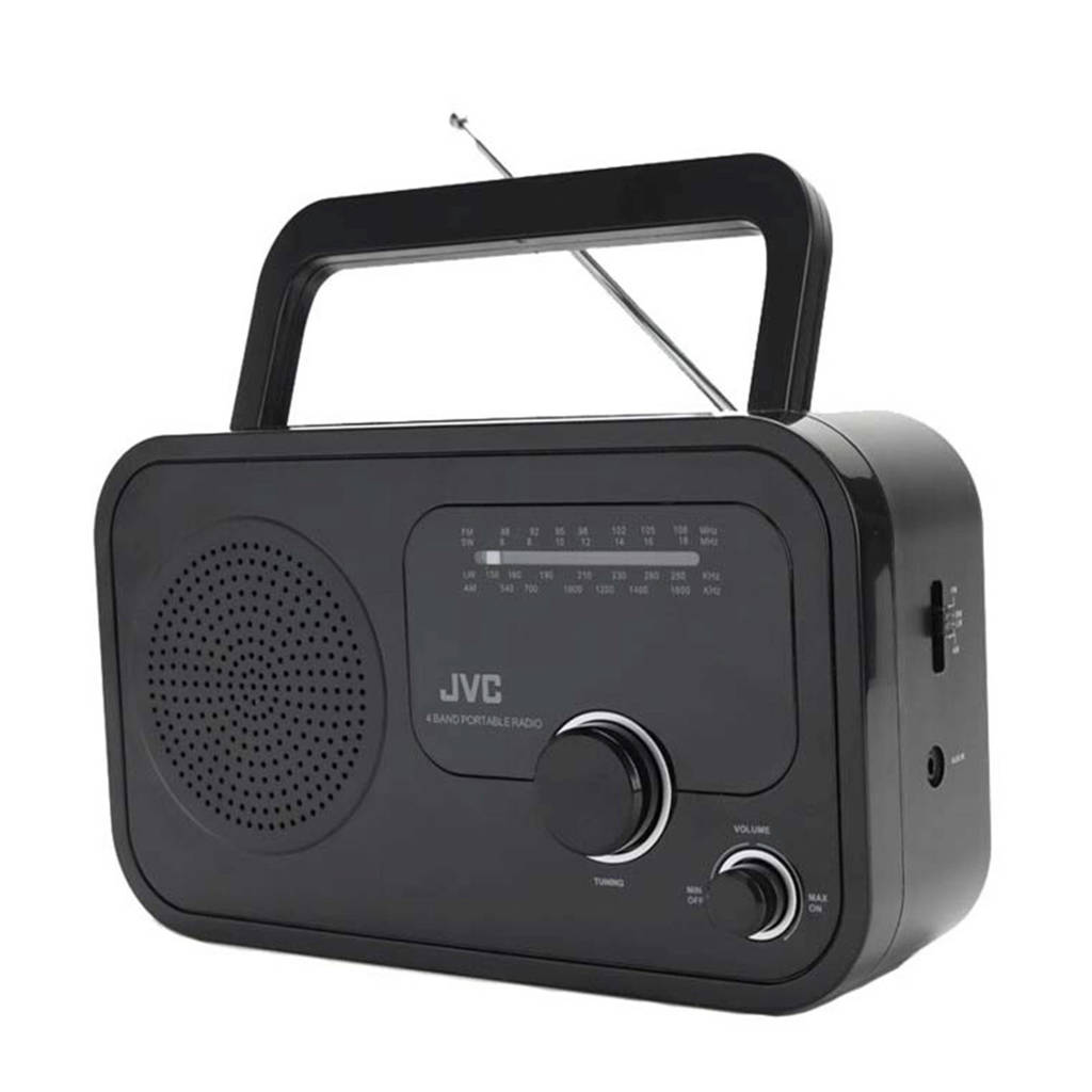JVC RA-F110B draagbare radio, Zwart