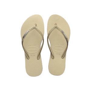Slim Sparkle II teenslippers met glitters zand