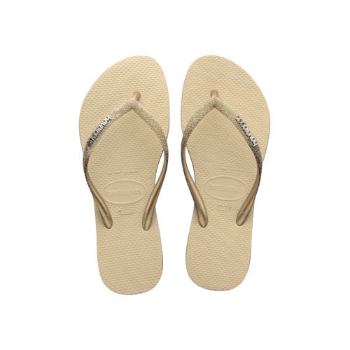 Havaianas Slim Sparkle II teenslippers met glitters zand afbeelding