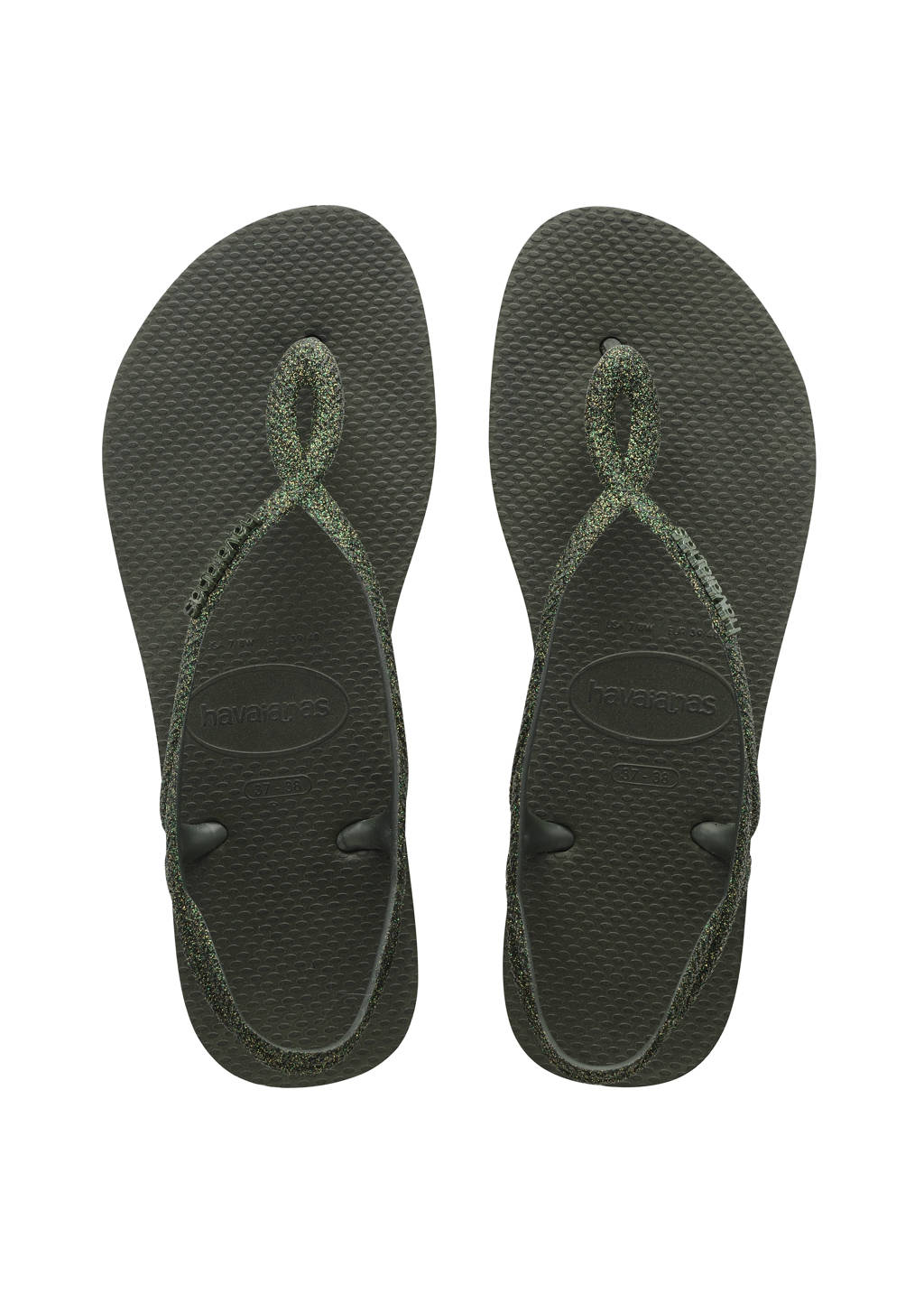 Groene dames Havaianas Luna Premium II sandalen van rubber 