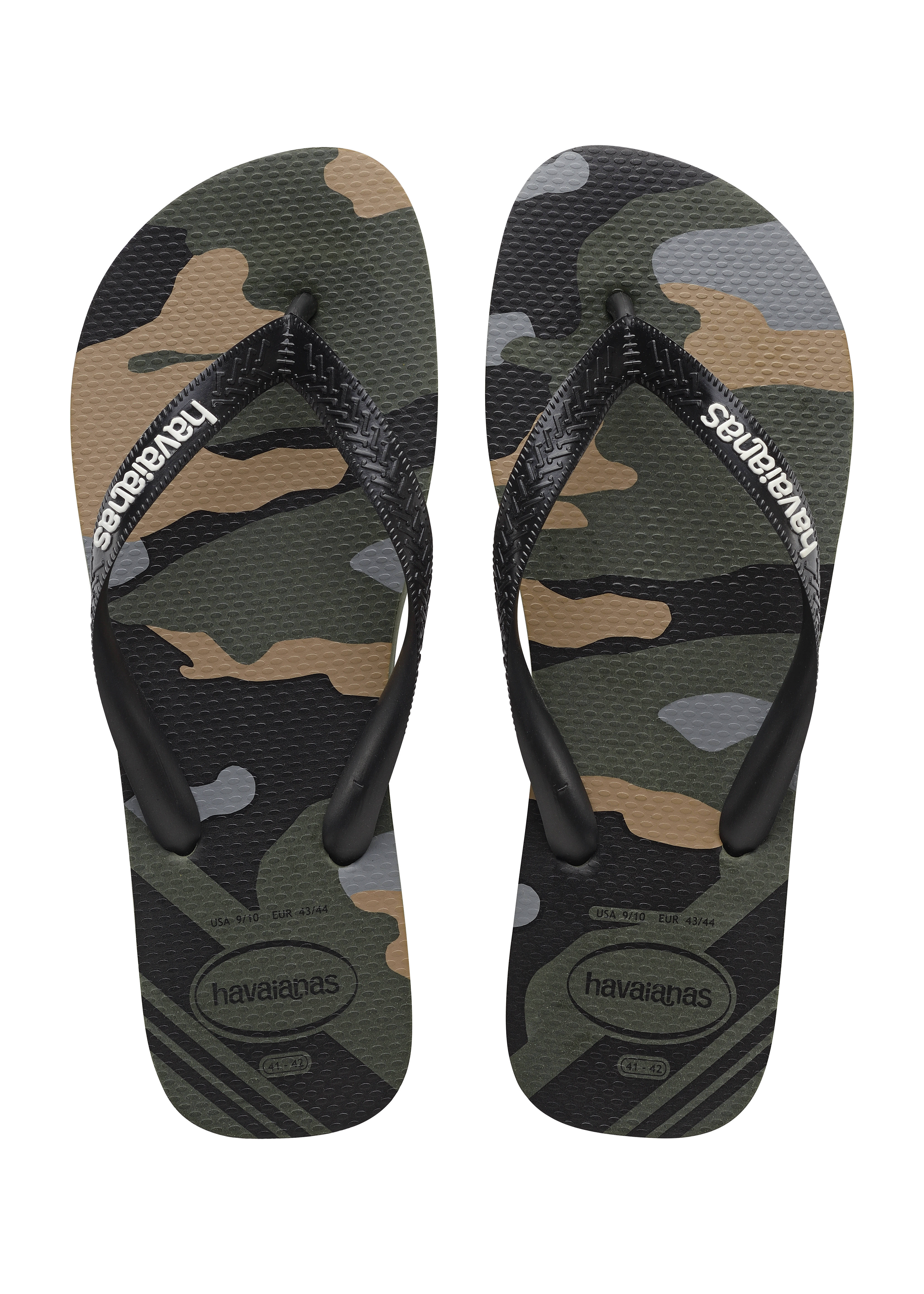 Havaianas Top Camu teenslippers camouflage zwart/olijfgroen | wehkamp