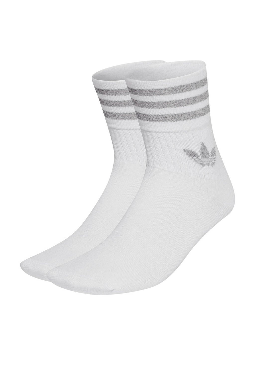adidas Originals sokken - set van 2 wit/zilver, Wit/zilver