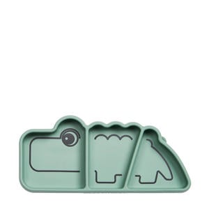 Siliconen Stick & Stay snackbord Croco - Groen