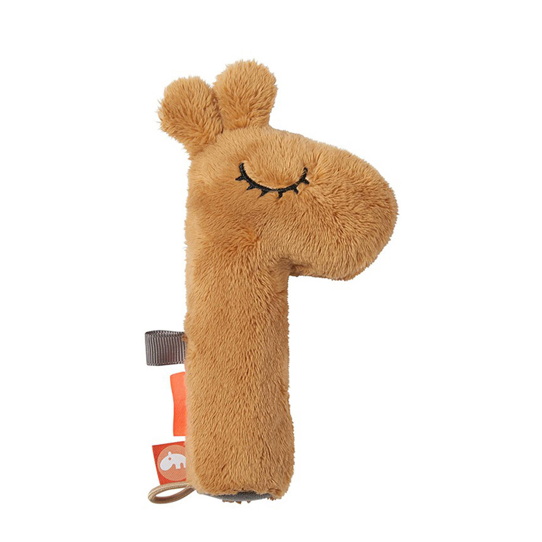 Done by Deer Pieper rammelaar Raffi Mustard knuffel 16 cm - Afbeelding 2