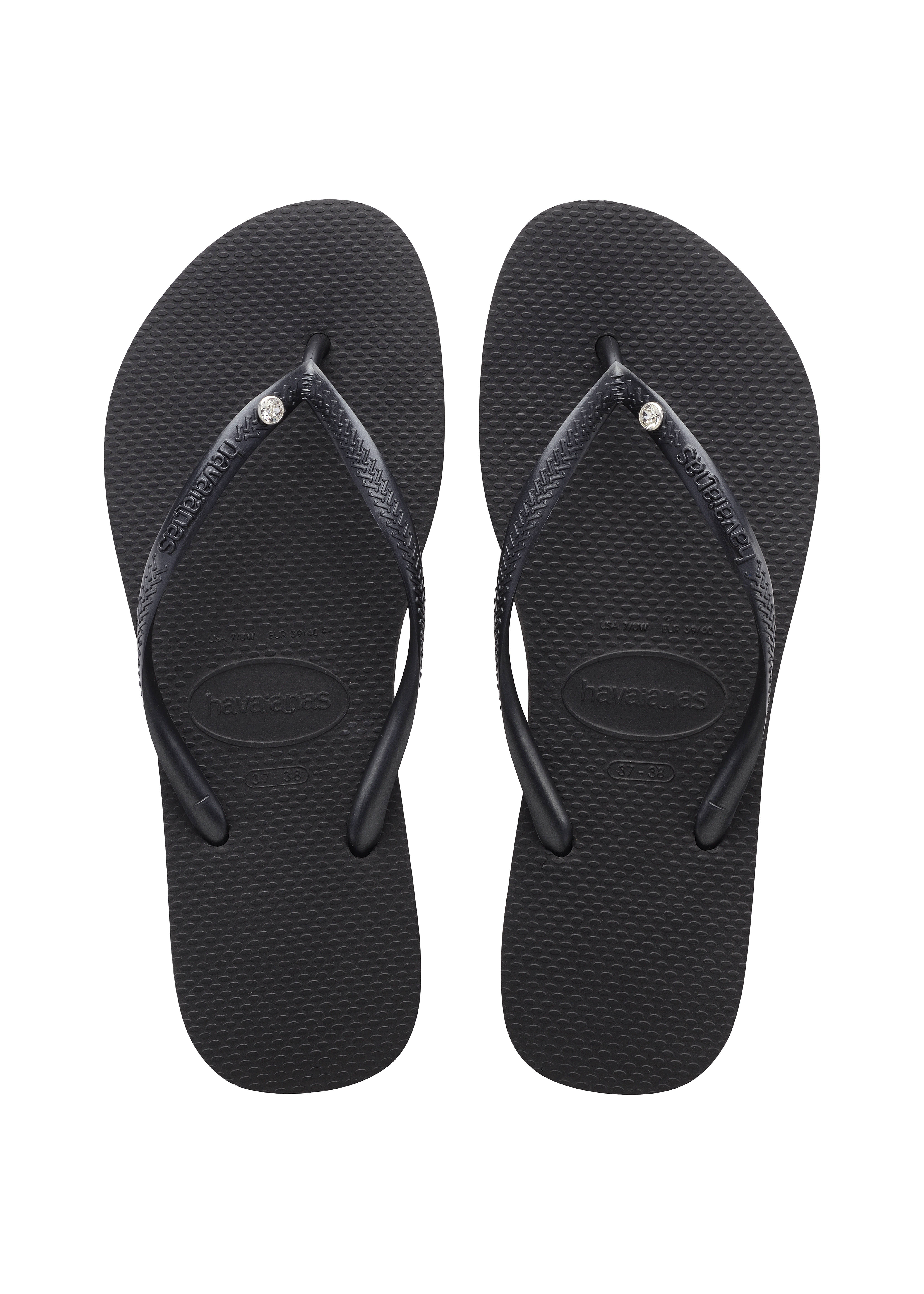 Zwarte discount havaianas slim