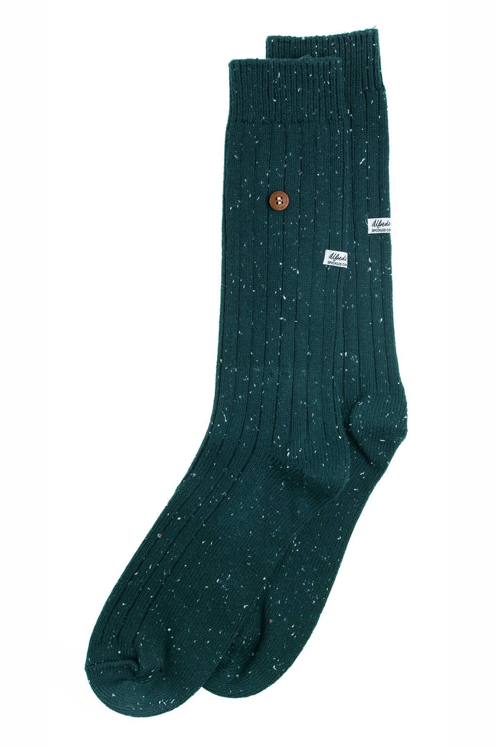 Alfredo Gonzales sokken Speckled Cotton donkergroen, Donkergroen