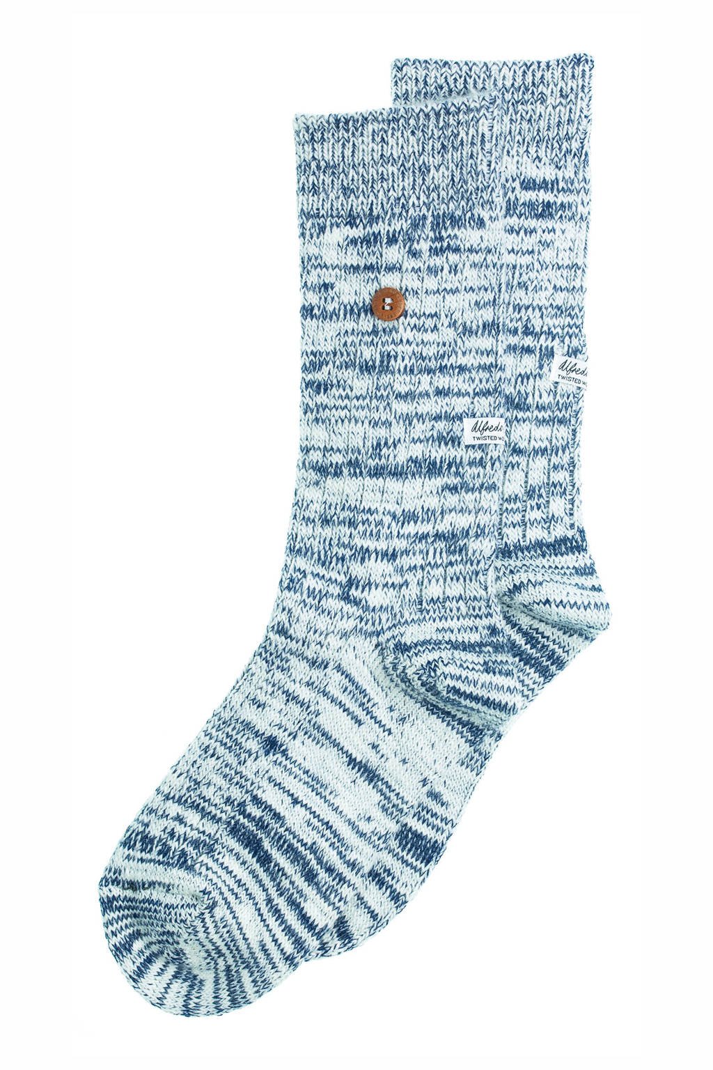 Alfredo Gonzales sokken Twisted Wool lichtblauw, Lichtblauw